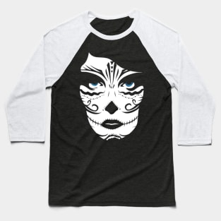 Sugar Skull Woman Design Baseball T-Shirt